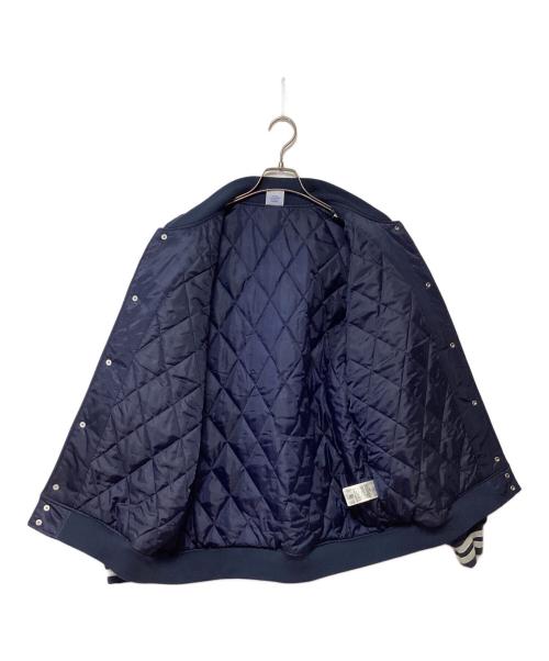 Champion（チャンピオン）Champion (チャンピオン) ベースボールジャケット ネイビー サイズ:LARGEの古着・服飾アイテム