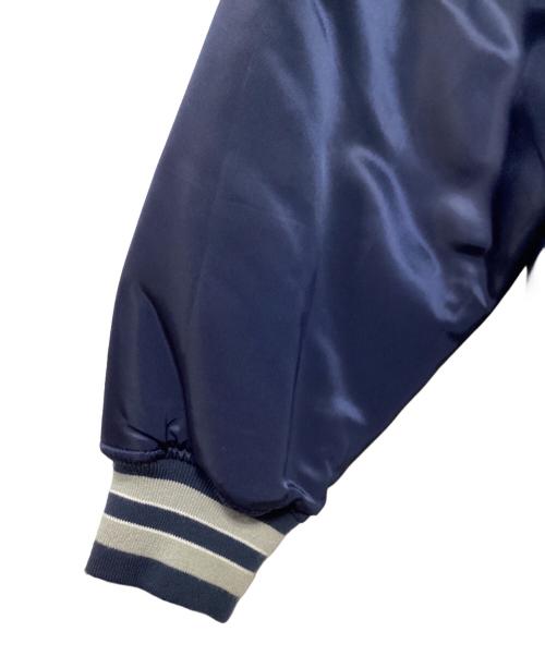 Champion（チャンピオン）Champion (チャンピオン) ベースボールジャケット ネイビー サイズ:LARGEの古着・服飾アイテム
