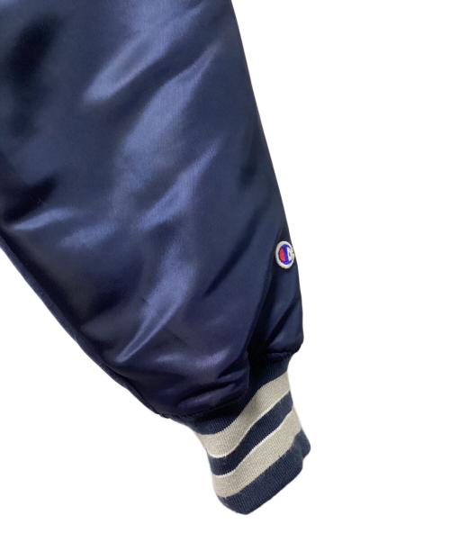 Champion（チャンピオン）Champion (チャンピオン) ベースボールジャケット ネイビー サイズ:LARGEの古着・服飾アイテム