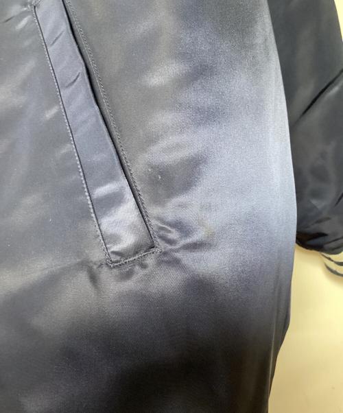 Champion（チャンピオン）Champion (チャンピオン) ベースボールジャケット ネイビー サイズ:LARGEの古着・服飾アイテム