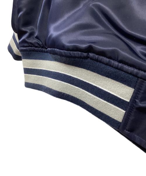 Champion（チャンピオン）Champion (チャンピオン) ベースボールジャケット ネイビー サイズ:LARGEの古着・服飾アイテム