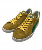 PUMAプーマ）の古着「SUEDE VTG MIJ RETRO」｜イエロー×グリーン