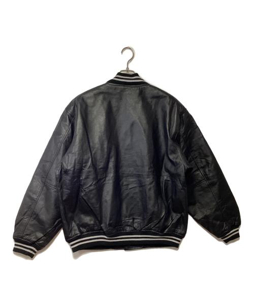 CLUB MALT'S（クラブモルツ）CLUB MALT'S (クラブモルツ) オールレザースタジャン ブラック サイズ:LLの古着・服飾アイテム