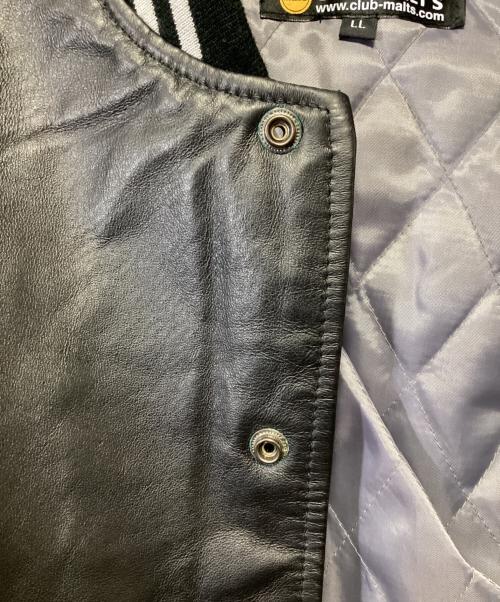CLUB MALT'S（クラブモルツ）CLUB MALT'S (クラブモルツ) オールレザースタジャン ブラック サイズ:LLの古着・服飾アイテム