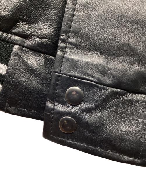 CLUB MALT'S（クラブモルツ）CLUB MALT'S (クラブモルツ) オールレザースタジャン ブラック サイズ:LLの古着・服飾アイテム