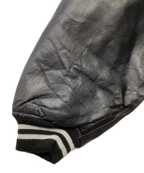 CLUB MALT'S（クラブモルツ）CLUB MALT'S (クラブモルツ) オールレザースタジャン ブラック サイズ:LLの古着・服飾アイテム