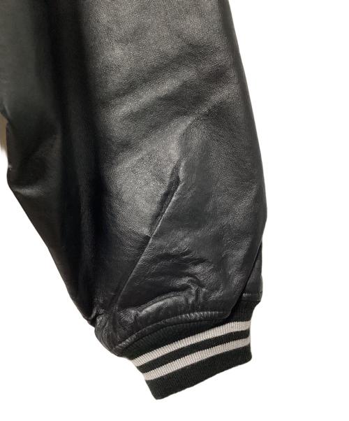 CLUB MALT'S（クラブモルツ）CLUB MALT'S (クラブモルツ) オールレザースタジャン ブラック サイズ:LLの古着・服飾アイテム