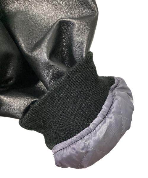 CLUB MALT'S（クラブモルツ）CLUB MALT'S (クラブモルツ) オールレザースタジャン ブラック サイズ:LLの古着・服飾アイテム