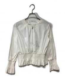 ANAYI（アナイ）の古着「フリルブルゾン」｜ホワイト