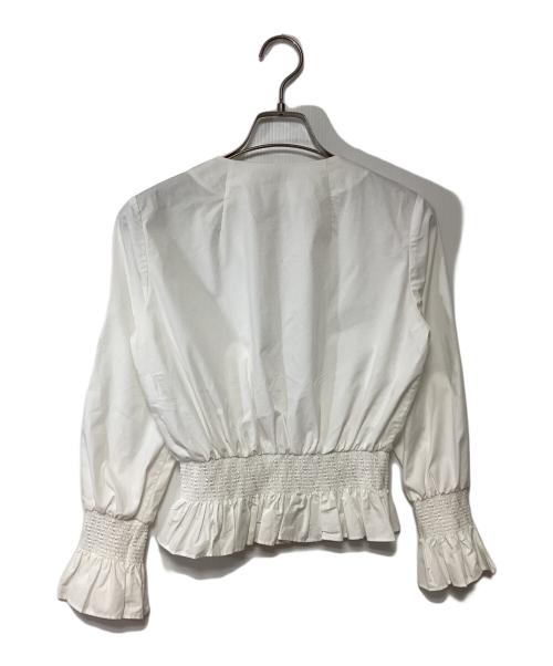 ANAYI（アナイ）ANAYI (アナイ) フリルブルゾン ホワイト サイズ:34の古着・服飾アイテム