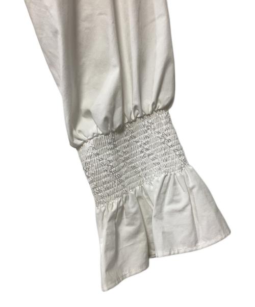 ANAYI（アナイ）ANAYI (アナイ) フリルブルゾン ホワイト サイズ:34の古着・服飾アイテム