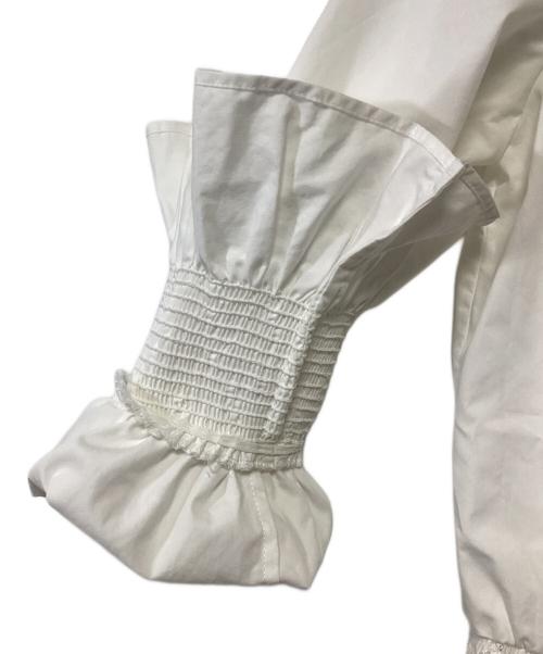 ANAYI（アナイ）ANAYI (アナイ) フリルブルゾン ホワイト サイズ:34の古着・服飾アイテム