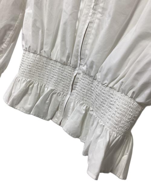 ANAYI（アナイ）ANAYI (アナイ) フリルブルゾン ホワイト サイズ:34の古着・服飾アイテム