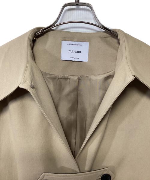 regleam（リグリーム）regleam (リグリーム) ビッグカラーツイルコート ベージュ サイズ:記載なしの古着・服飾アイテム