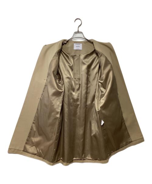 regleam（リグリーム）regleam (リグリーム) ビッグカラーツイルコート ベージュ サイズ:記載なしの古着・服飾アイテム