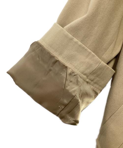 regleam（リグリーム）regleam (リグリーム) ビッグカラーツイルコート ベージュ サイズ:記載なしの古着・服飾アイテム