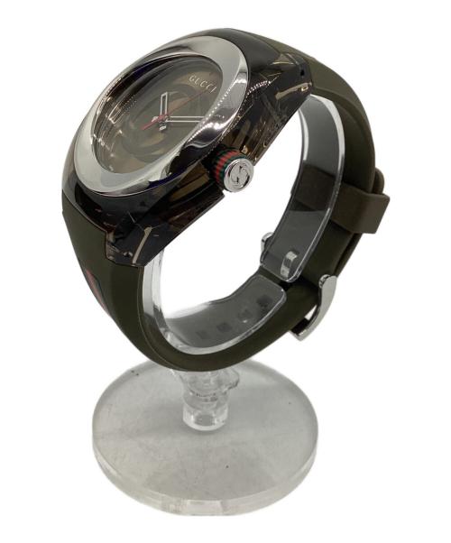 GUCCI（グッチ）GUCCI (グッチ) リストウォッチ カーキの古着・服飾アイテム