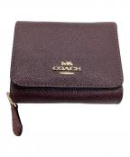 COACHコーチ）の古着「3つ折り財布」｜パープル