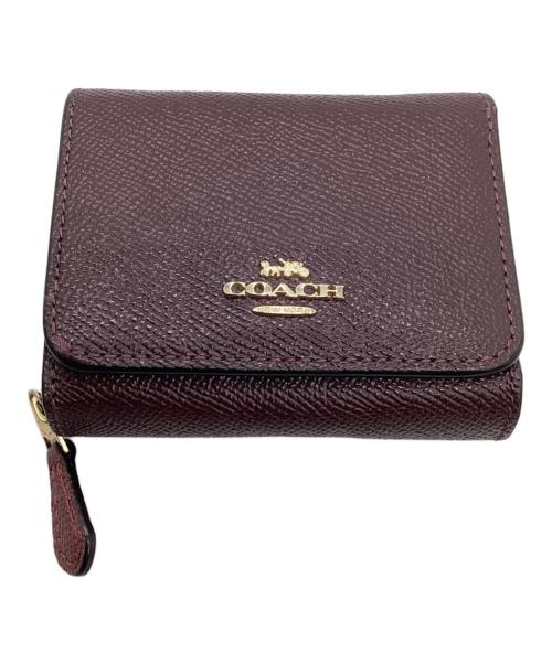 COACH（コーチ）COACH (コーチ) 3つ折り財布 パープルの古着・服飾アイテム