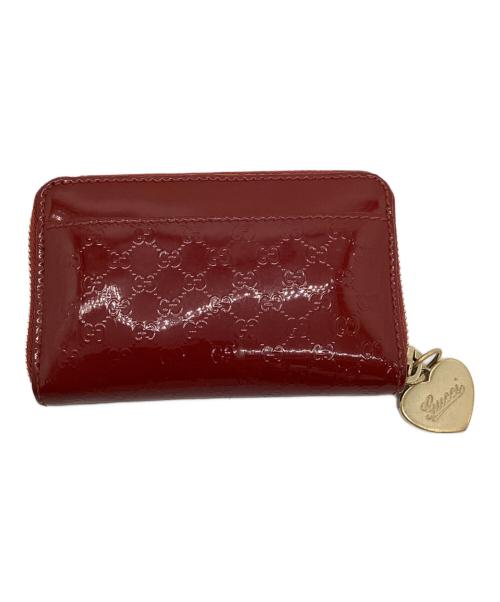 GUCCI（グッチ）GUCCI (グッチ) キーリング付きコインケース レッドの古着・服飾アイテム