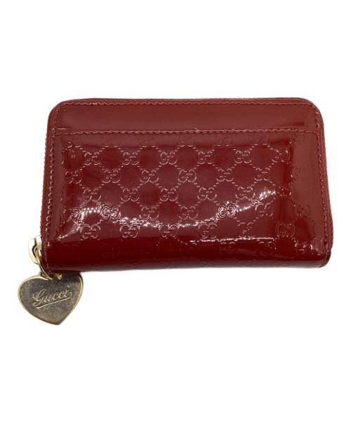 GUCCI（グッチ）GUCCI (グッチ) キーリング付きコインケース レッドの古着・服飾アイテム