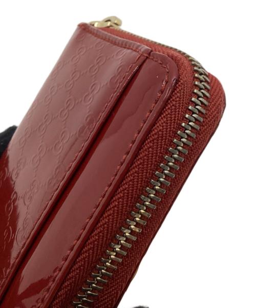 GUCCI（グッチ）GUCCI (グッチ) キーリング付きコインケース レッドの古着・服飾アイテム