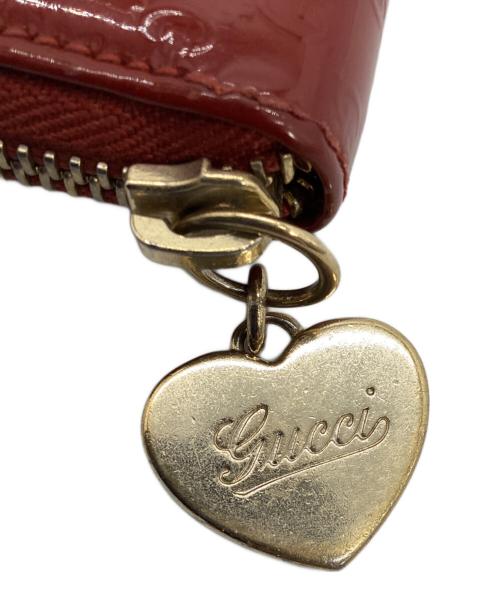 GUCCI（グッチ）GUCCI (グッチ) キーリング付きコインケース レッドの古着・服飾アイテム