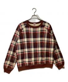 BAPE BY A BATHING APE（ベイプバイアベイシングエイプ）の古着「スウェット」｜ブラウン×アイボリー