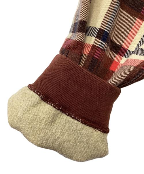 BAPE BY A BATHING APE（ベイプバイアベイシングエイプ）BAPE BY A BATHING APE (ベイプバイアベイシングエイプ) スウェット ブラウン×アイボリー サイズ:Lの古着・服飾アイテム