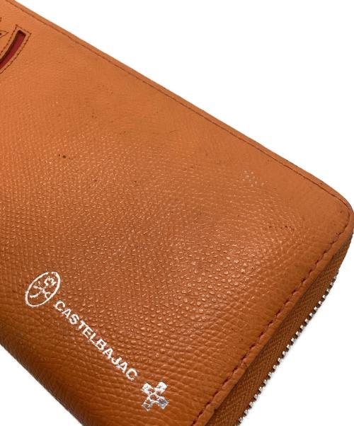 CASTELBAJAC（カステルバジャック）CASTELBAJAC (カステルバジャック) 長財布 オレンジの古着・服飾アイテム