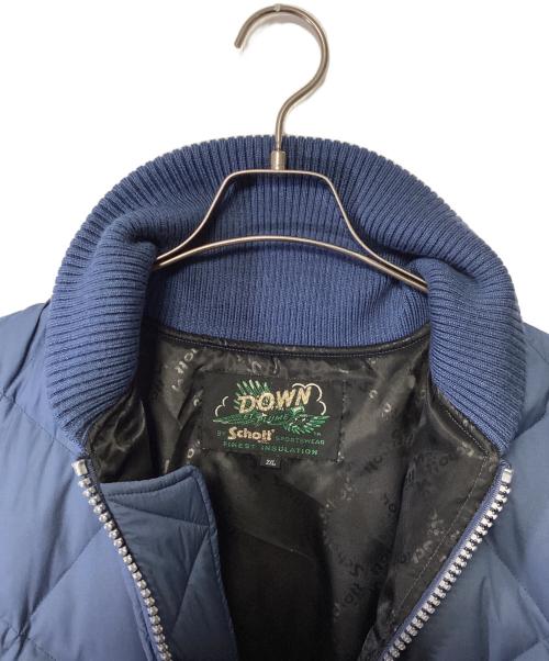 Schott（ショット）Schott (ショット) ダウンジャケット ネイビー サイズ:2XLの古着・服飾アイテム