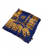 CELINEセリーヌ）の古着「シルクスカーフ」｜ブルー