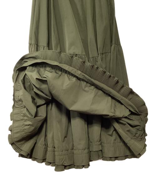 Sov.（ソブ）Sov. (ソブ) サマーブロードマキシスカート オリーブ サイズ:36の古着・服飾アイテム