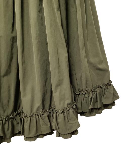 Sov.（ソブ）Sov. (ソブ) サマーブロードマキシスカート オリーブ サイズ:36の古着・服飾アイテム