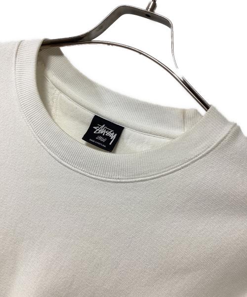 stussy（ステューシー）stussy (ステューシー) スウェット ホワイト サイズ:LARGEの古着・服飾アイテム