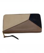 LOEWEロエベ）の古着「パズルアラウンドウォレット」｜ブラック×ベージュ