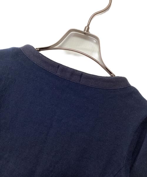 BURBERRY BLUE LABEL（バーバリー ブルー レーベル）BURBERRY BLUE LABEL (バーバリー ブルー レーベル) ノーカラージャケット ネイビー サイズ:38の古着・服飾アイテム