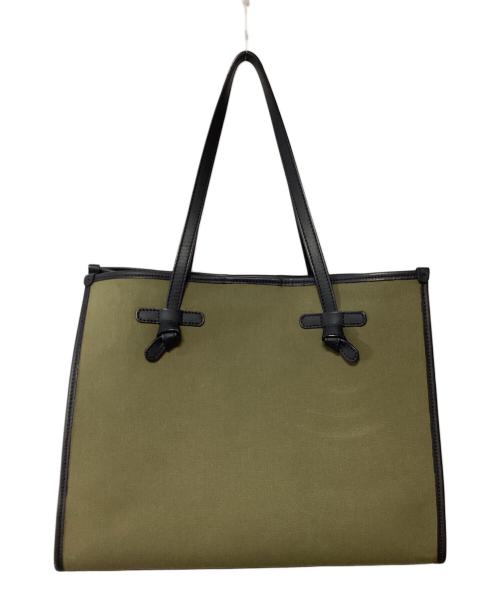 GIANNI CHIARINI（ジャンニ キアリーニ）GIANNI CHIARINI (ジャンニ キアリーニ) トートバッグ オリーブ×ブラックの古着・服飾アイテム