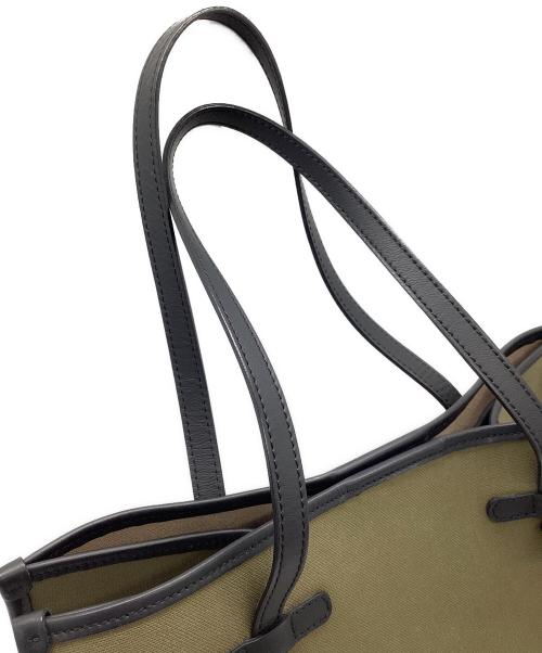 GIANNI CHIARINI（ジャンニ キアリーニ）GIANNI CHIARINI (ジャンニ キアリーニ) トートバッグ オリーブ×ブラックの古着・服飾アイテム