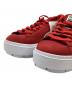 中古・古着 PUMA (プーマ) PLATFORM TRACE WNS レッド×ホワイト サイズ:25 未使用品：4000円
