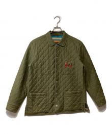 PAPAS&SONS（パパス）の古着「キルティングジャケット」｜カーキ