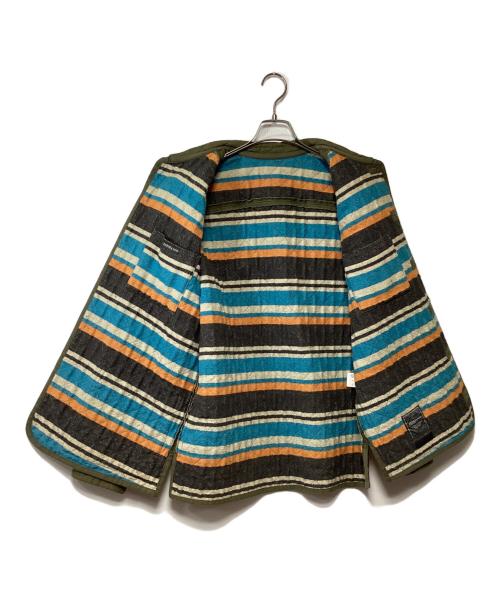 PAPAS&SONS（パパス）PAPAS&SONS (パパス) キルティングジャケット カーキ サイズ:52 LLの古着・服飾アイテム