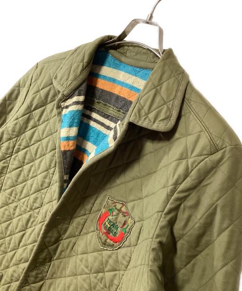 PAPAS&SONS（パパス）PAPAS&SONS (パパス) キルティングジャケット カーキ サイズ:52 LLの古着・服飾アイテム