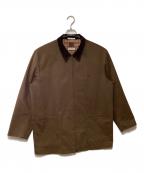 PAPASパパス）の古着「ハンティングジャケット」｜ブラウン