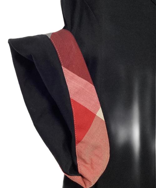 BLUE LABEL CRESTBRIDGE（ブルーレーベルクレストブリッジ）BLUE LABEL CRESTBRIDGE (ブルーレーベルクレストブリッジ) 半袖ワンピース ブラック サイズ:40の古着・服飾アイテム