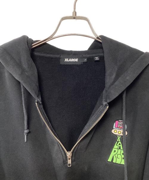 X-LARGE（エクストララージ）X-LARGE (エクストララージ) プルオーバーパーカー ブラック サイズ:Lの古着・服飾アイテム