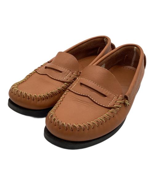 indian moccasin（インディアン モカシン）indian moccasin (インディアン モカシン) モカシンシューズ キャメル サイズ:23.5の古着・服飾アイテム
