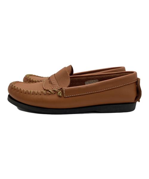 indian moccasin（インディアン モカシン）indian moccasin (インディアン モカシン) モカシンシューズ キャメル サイズ:23.5の古着・服飾アイテム