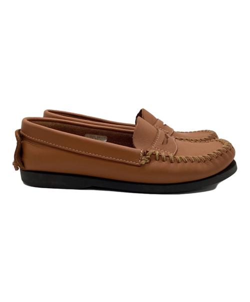 indian moccasin（インディアン モカシン）indian moccasin (インディアン モカシン) モカシンシューズ キャメル サイズ:23.5の古着・服飾アイテム
