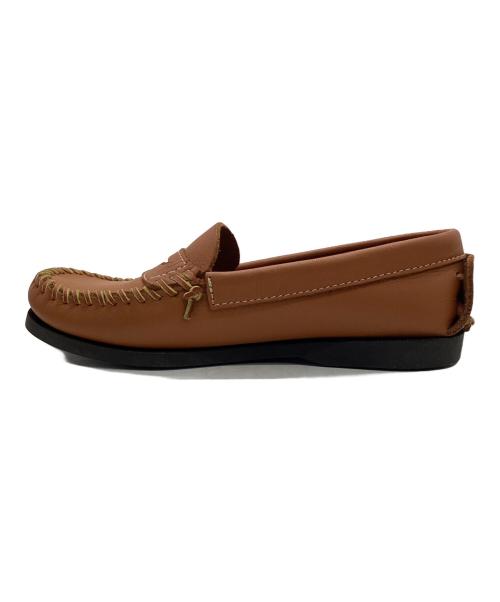 indian moccasin（インディアン モカシン）indian moccasin (インディアン モカシン) モカシンシューズ キャメル サイズ:23.5の古着・服飾アイテム